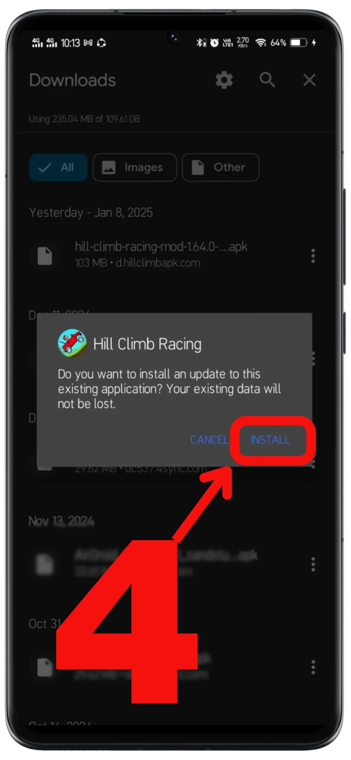 Step 3 Installation of Hill Climb Racing Application-4