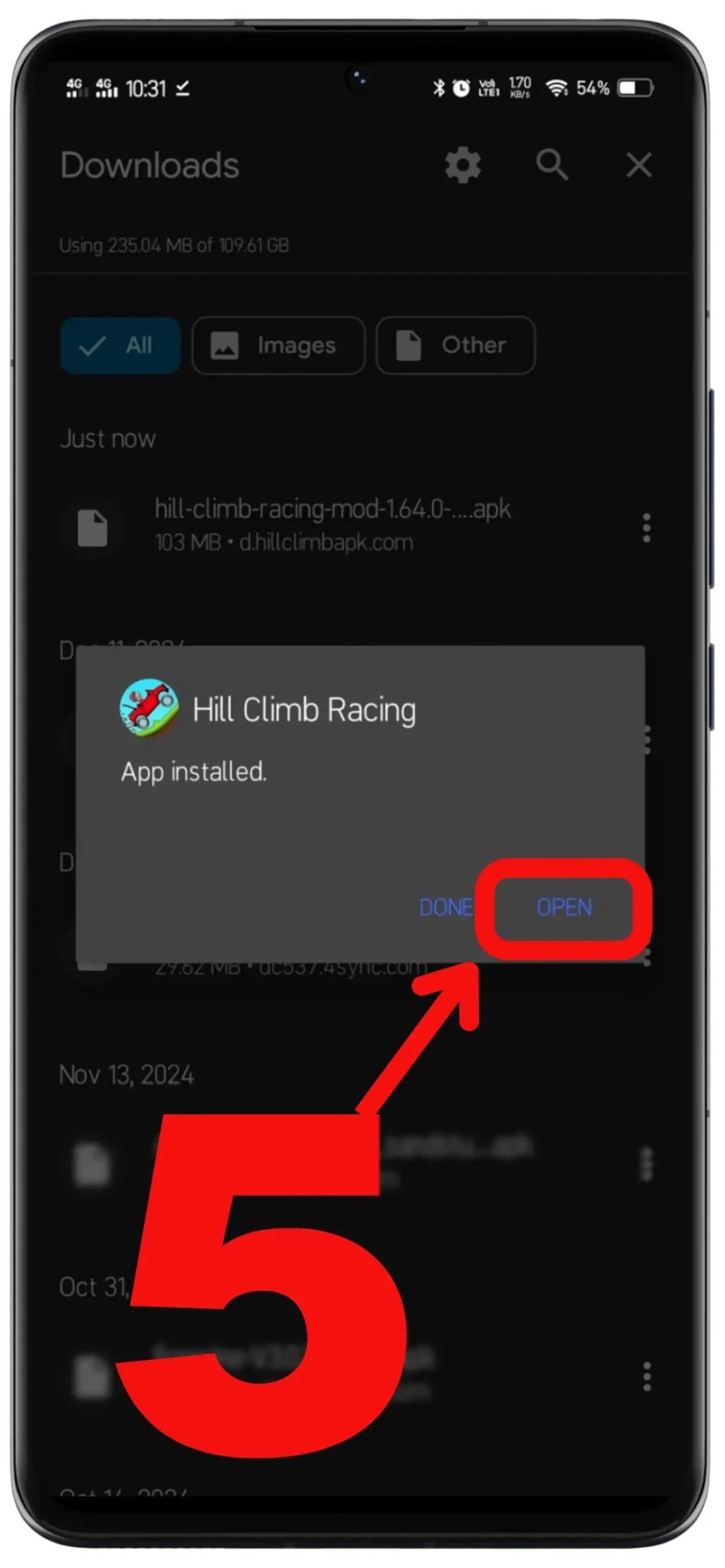 Step 3 Installation of Hill Climb Racing Application-5